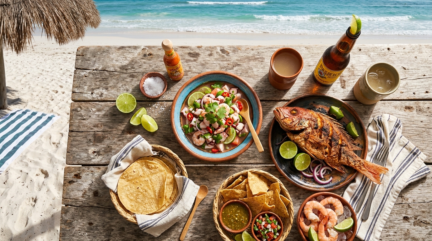Gastronomía típica de Tuxpan: mariscos, río y tradición